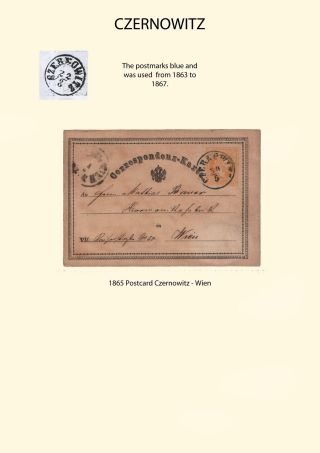 POSTGESCHICHTE VON NORD BUKOWINA – Blatt 6