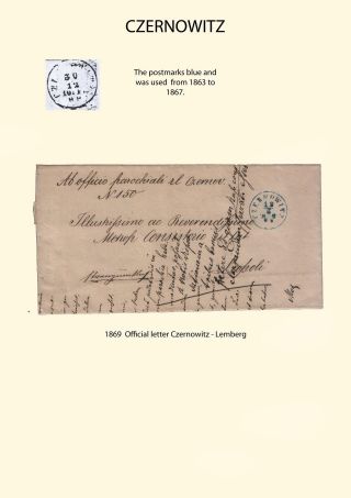 POSTGESCHICHTE VON NORD BUKOWINA – Blatt 7