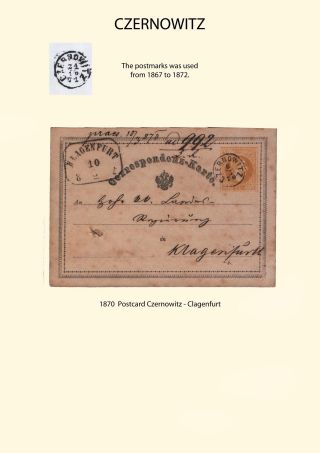 POSTGESCHICHTE VON NORD BUKOWINA – Blatt 8