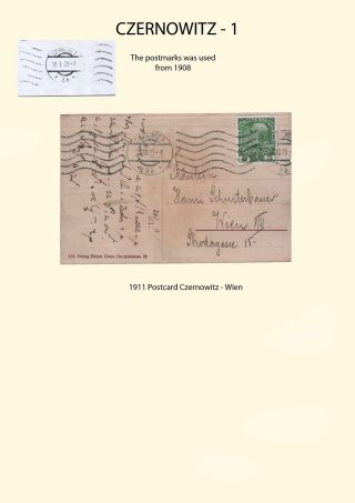 POSTGESCHICHTE VON NORD BUKOWINA – Blatt 23