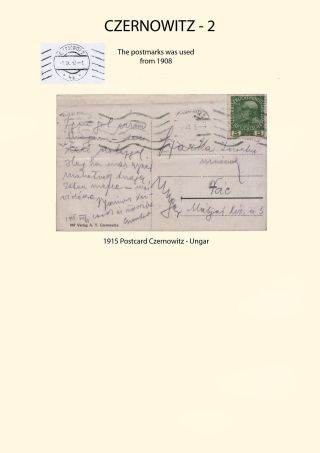 POSTGESCHICHTE VON NORD BUKOWINA – Blatt 25