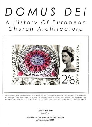 DOMUS DEI, A HISTORY OF EUROPEAN CHURCH ARCHITECTURE – sheet 1