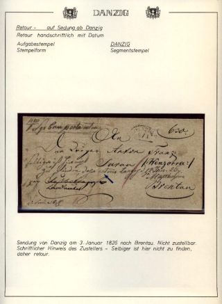 GDAŇSK - DANZIG: VRÁCENÉ ZÁSILKY – list 4