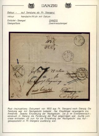 GDAŇSK - DANZIG: VRÁCENÉ ZÁSILKY – list 8