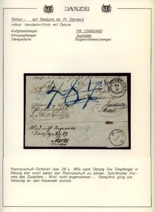 GDAŇSK - DANZIG: VRÁCENÉ ZÁSILKY – list 9