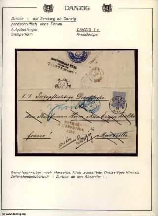 DANZIG: ZURÜCK - RETOUR – Blatt 21