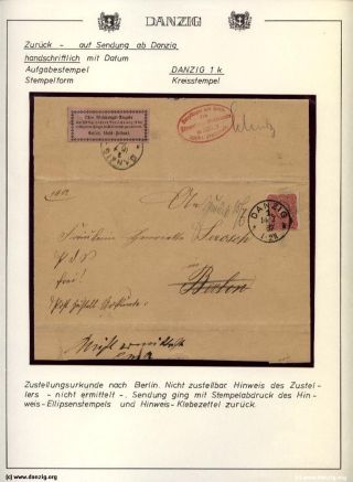 DANZIG: ZURÜCK - RETOUR – Blatt 23