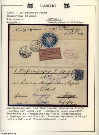 DANZIG: ZURÜCK - RETOUR – Blatt 24