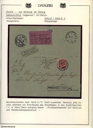 DANZIG: ZURÜCK - RETOUR – Blatt 25