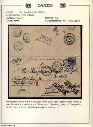DANZIG: ZURÜCK - RETOUR – Blatt 29