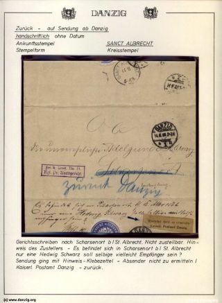 DANZIG: ZURÜCK - RETOUR – Blatt 30
