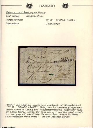 GDAŇSK - DANZIG: VRÁCENÉ ZÁSILKY – list 118