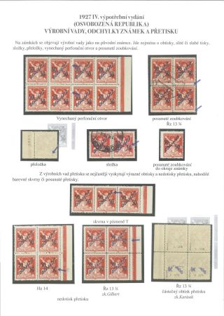 1927 IV. POSTAGE DUE PROVISIONAL ISSUE (CHAINBRAKER) DL 50 - 50/150 H – sheet 6