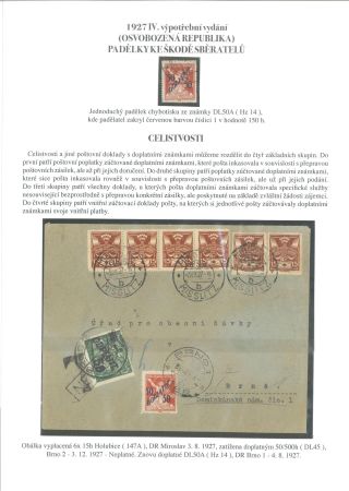 1927 IV. POSTAGE DUE PROVISIONAL ISSUE (CHAINBRAKER) DL 50 - 50/150 H – sheet 8