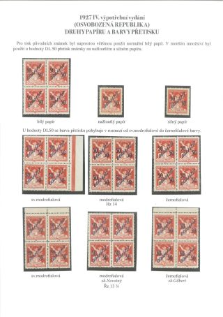 1927 IV. POSTAGE DUE PROVISIONAL ISSUE (CHAINBRAKER) DL 50 - 50/150 H – sheet 9