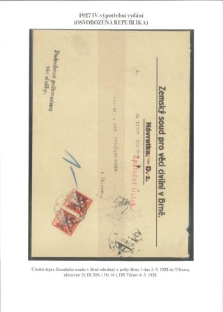 1927 IV. POSTAGE DUE PROVISIONAL ISSUE (CHAINBRAKER) DL 50 - 50/150 H – sheet 12