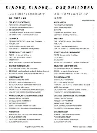 OUR CHILDREN - THE FIRST 10 YEARS OF LIFE – sheet 2