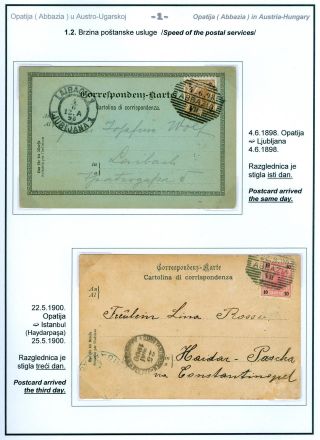 POSTGESCHICHTE VON OPATIJA (ABBAZIA) – Blatt 8