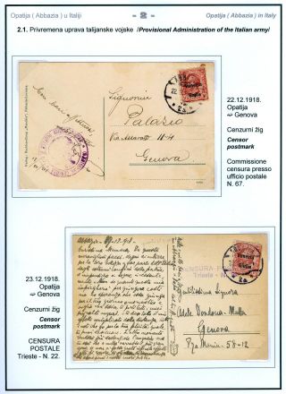 POSTGESCHICHTE VON OPATIJA (ABBAZIA) – Blatt 14