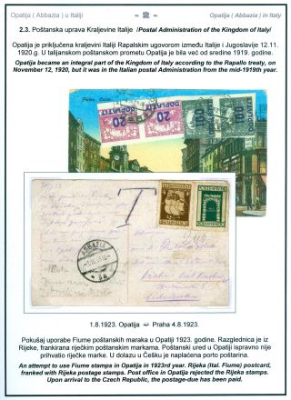 POSTGESCHICHTE VON OPATIJA (ABBAZIA) – Blatt 20