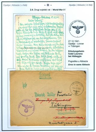 POSTGESCHICHTE VON OPATIJA (ABBAZIA) – Blatt 34