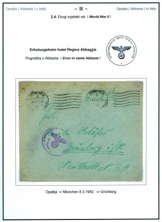 POSTGESCHICHTE VON OPATIJA (ABBAZIA) – Blatt 35