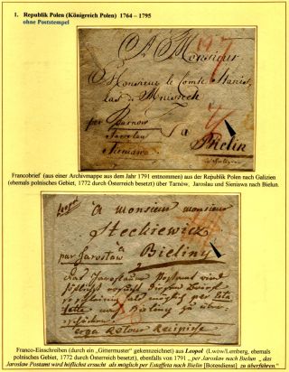 POLISH POST UNTIL 1875 / REPUBLIC OF POLAND 1764-1795 / KINGDOM POLAND 1815-1915 – sheet 13