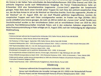POŠTOVNÍ CENZURA V POLSKU V LETECH 1918-1939