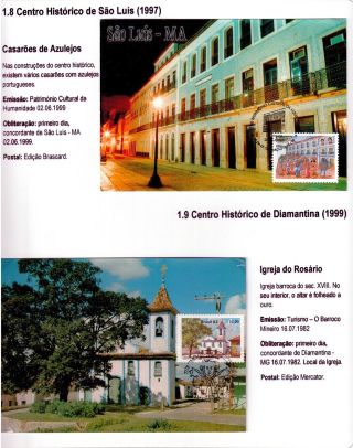 BRAZILSKÉ DĚDICTVÍ UNESCO - DOBŘE ZACHOVALÉ – list 9