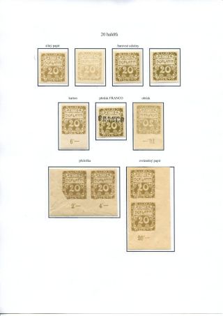 POSTAGE DUE STAMP ISSUES 1918-1928 – sheet 18