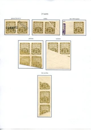 POSTAGE DUE STAMP ISSUES 1918-1928 – sheet 20
