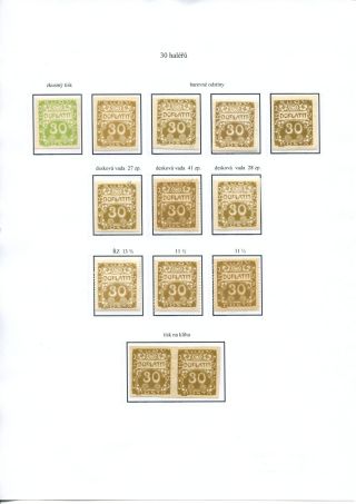 POSTAGE DUE STAMP ISSUES 1918-1928 – sheet 21