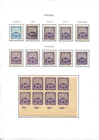 POSTAGE DUE STAMP ISSUES 1918-1928 – sheet 28