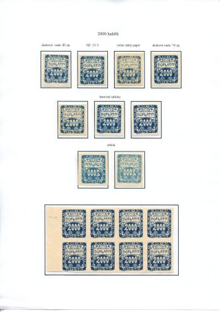 POSTAGE DUE STAMP ISSUES 1918-1928 – sheet 29