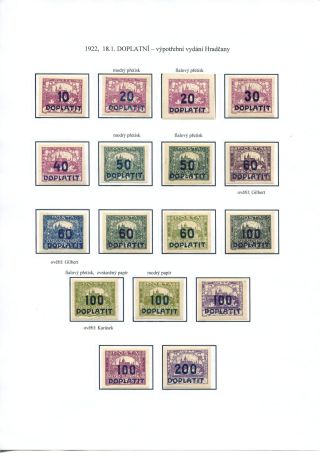 POSTAGE DUE STAMP ISSUES 1918-1928 – sheet 33