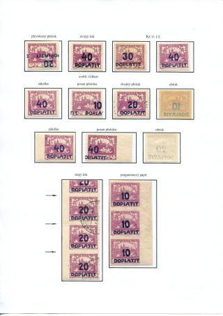 POSTAGE DUE STAMP ISSUES 1918-1928 – sheet 34