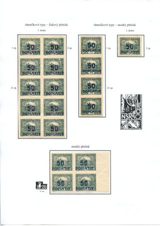 POSTAGE DUE STAMP ISSUES 1918-1928 – sheet 38