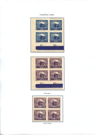 POSTAGE DUE STAMP ISSUES 1918-1928 – sheet 39
