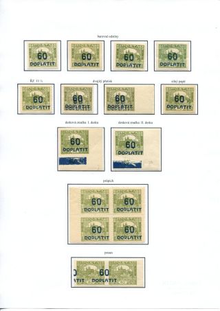 POSTAGE DUE STAMP ISSUES 1918-1928 – sheet 40