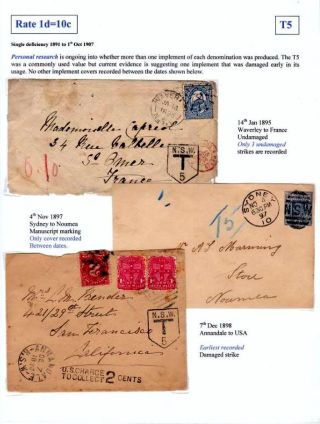 NEW SOUTH WALES - NACHPORTO 1891-1966 – Blatt 3