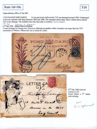 NEW SOUTH WALES - NACHPORTO 1891-1966 – Blatt 4