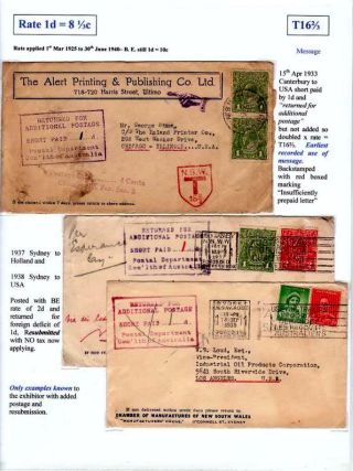 NEW SOUTH WALES - NACHPORTO 1891-1966 – Blatt 41