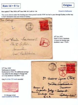 NEW SOUTH WALES - NACHPORTO 1891-1966 – Blatt 54