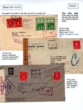 NEW SOUTH WALES - NACHPORTO 1891-1966 – Blatt 59