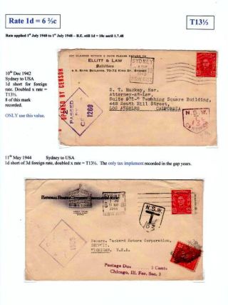 NEW SOUTH WALES - NACHPORTO 1891-1966 – Blatt 60