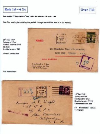 NEW SOUTH WALES - NACHPORTO 1891-1966 – Blatt 65