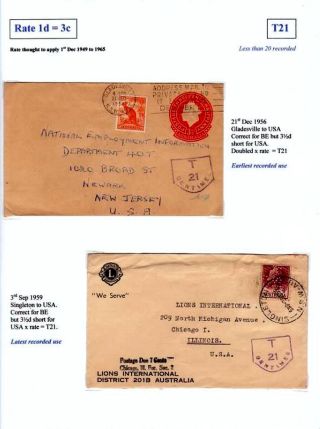 NEW SOUTH WALES - NACHPORTO 1891-1966 – Blatt 81