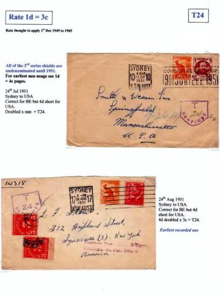 NEW SOUTH WALES - NACHPORTO 1891-1966 – Blatt 82