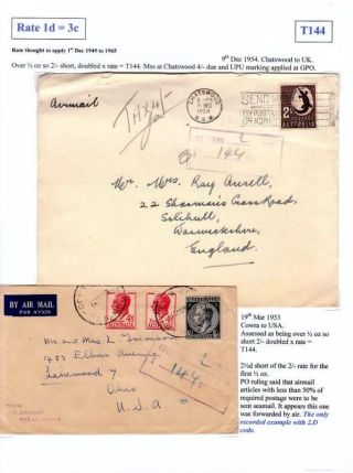 NEW SOUTH WALES - NACHPORTO 1891-1966 – Blatt 88
