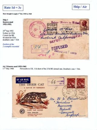 NEW SOUTH WALES - NACHPORTO 1891-1966 – Blatt 90